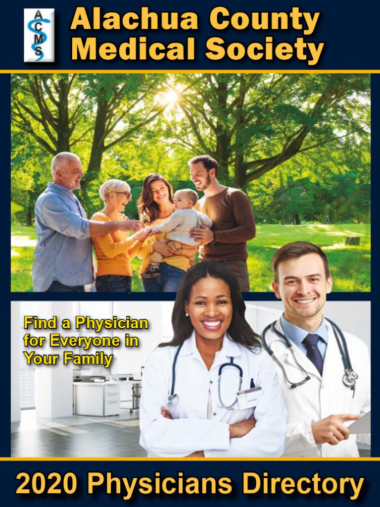 ACMS 2020 Physicians Directory Cover Alacuha County